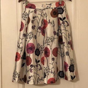 Vintage floral A-line skirt